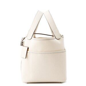 HERMES Picotin Lock Cargo Size PM Swift Leather/Toile Goelan Nata